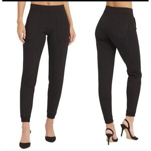 Spanks Women's Perfect Pants‎ Black XL Ankle Joggers Pull On